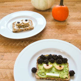 Monster Toast + Healthy Halloween Treats
